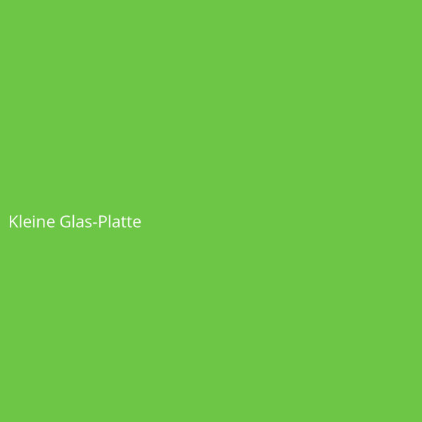 Kleine Glas-Platte