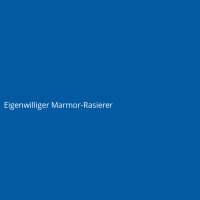 Eigenwilliger Marmor-Rasierer