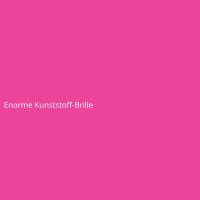 Enorme Kunststoff-Brille