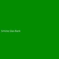 Schicke Glas-Bank
