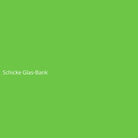 Schicke Glas-Bank