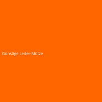 G&uuml;nstige Leder-M&uuml;tze