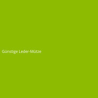 G&uuml;nstige Leder-M&uuml;tze
